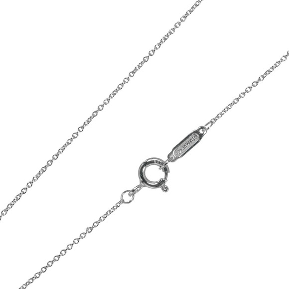 Tiffany Co to Necklace Double Heart Sterling Silver